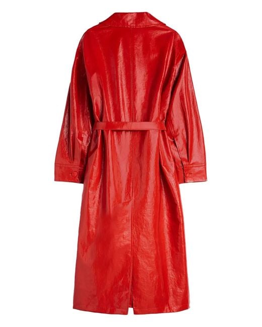 Jil Sander レディース レッド トレンチコートの通販はau PAY