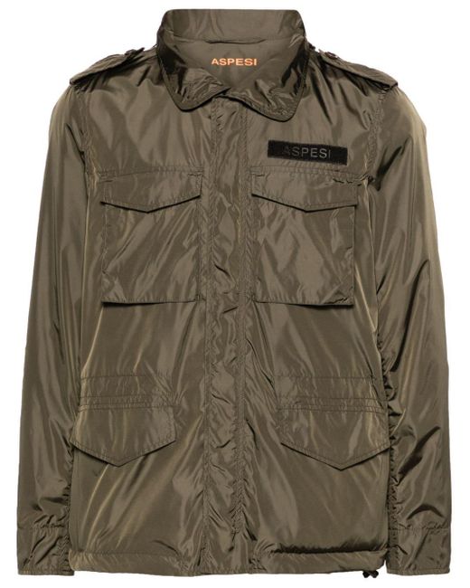 Aspesi Green Minifield Hooded Jacket for men