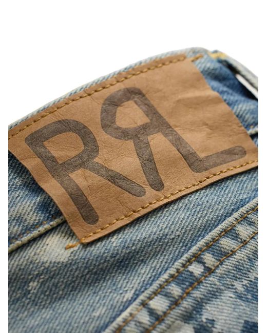 RRL Blue Paint-Splattered Jeans for men