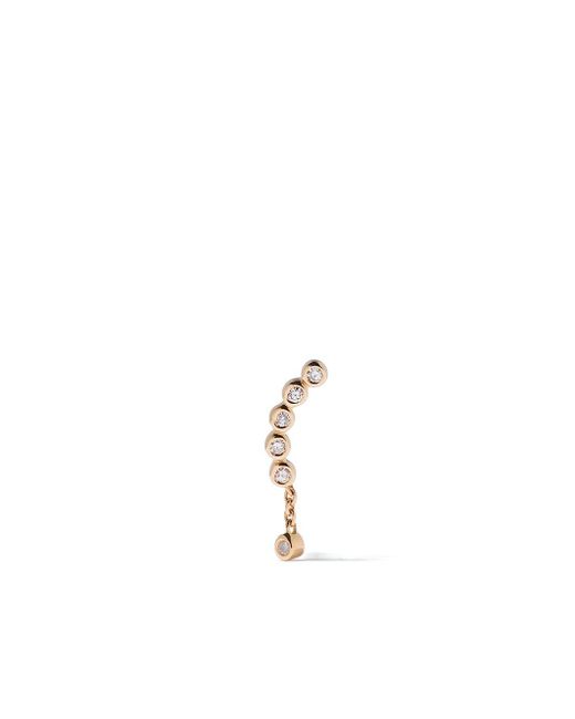 Maria Black Metallic 14Kt Quadron Diamond Stud