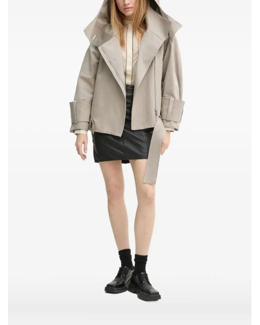 Aeron Natural Hooded Belted Jacket