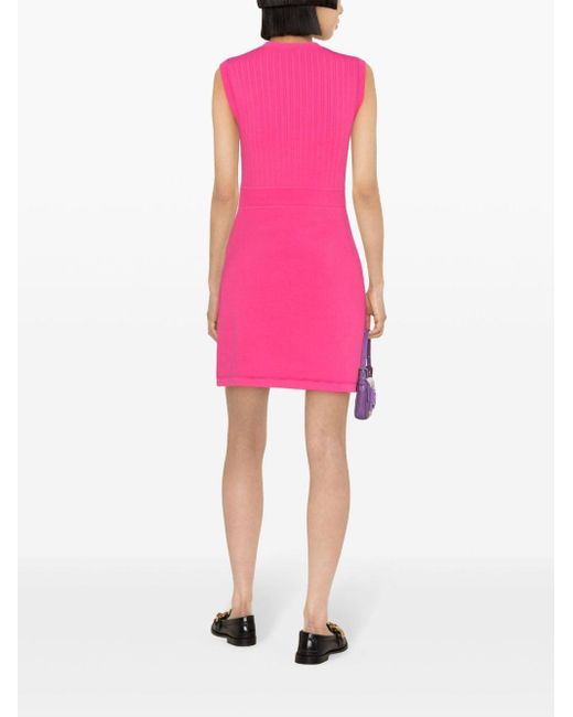 Sandro Mini-jurk Met Logoknoop in het Pink