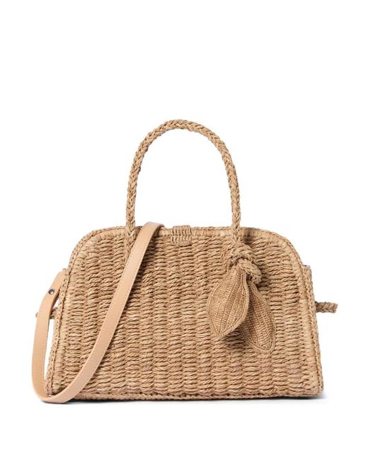 Jacquemus Natural The Small Raffia Turismo Bag