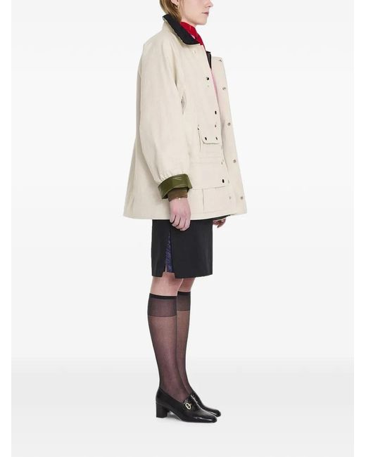 La Fetiche White Veste Utilitaire Rene À Manches Longues