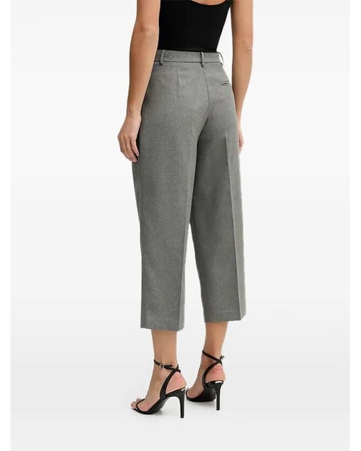 Sisley Gray Button Pleated Trousers