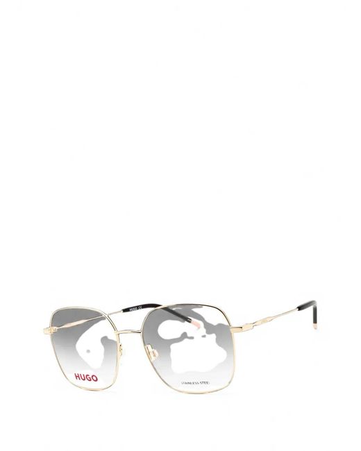 HUGO White Square-Frame Glasses
