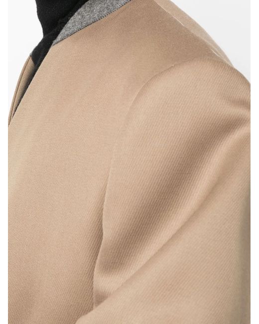 Maison Margiela Natural Single Breasted Wool Coat for men