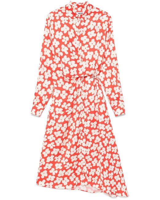 MSGM Red Dress