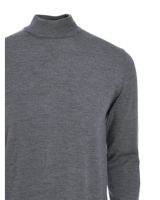 Tombolini Gray Wool Sweater for men