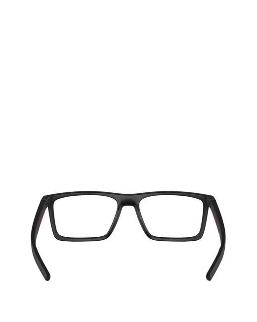 Prada Linea Rossa Eckige Brille in Black für Herren