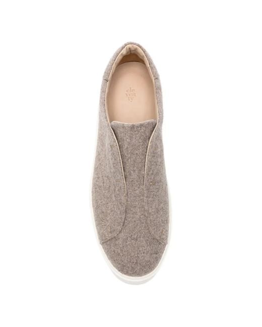 Eleventy White Slip-On Sneakers for men