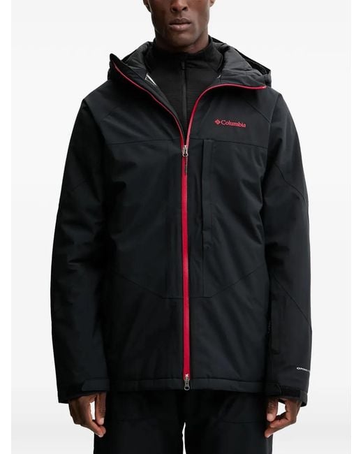 Giacca Da Sci Con Zip E Cappuccio di Columbia in Black da Uomo
