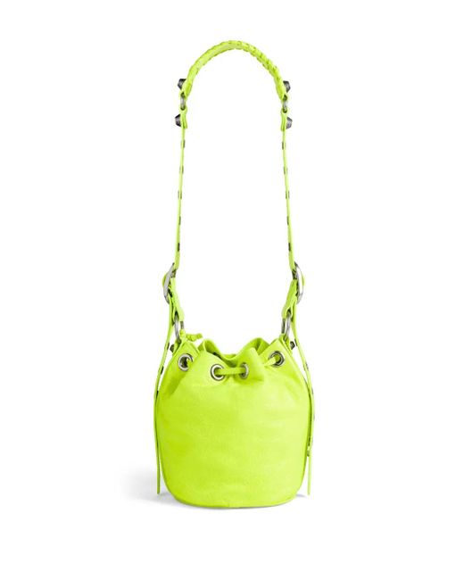 Balenciaga Yellow Le Cagole Xs Bucket Bag