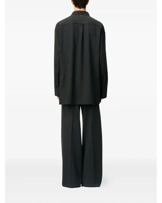Camisa Oversize De Lana AMI de hombre de color Black