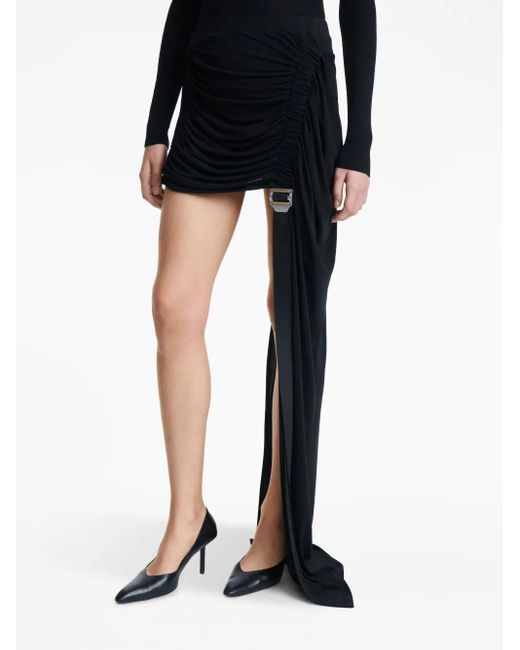 Dion Lee Gesmockte Mini-Rok in het Black
