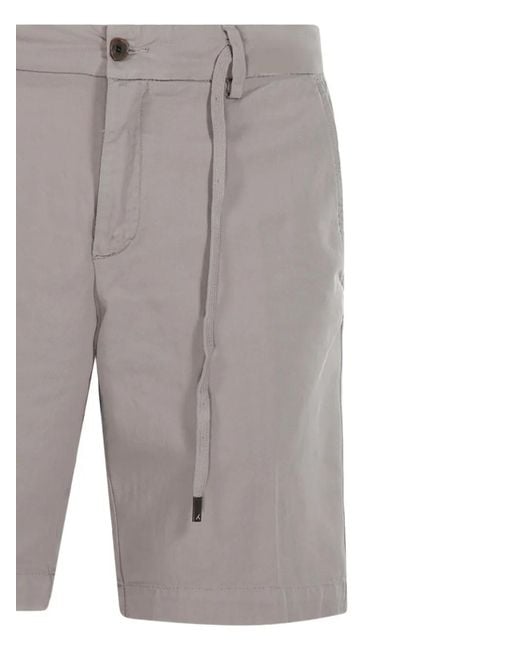Myths Gray Belt-Loops Shorts for men