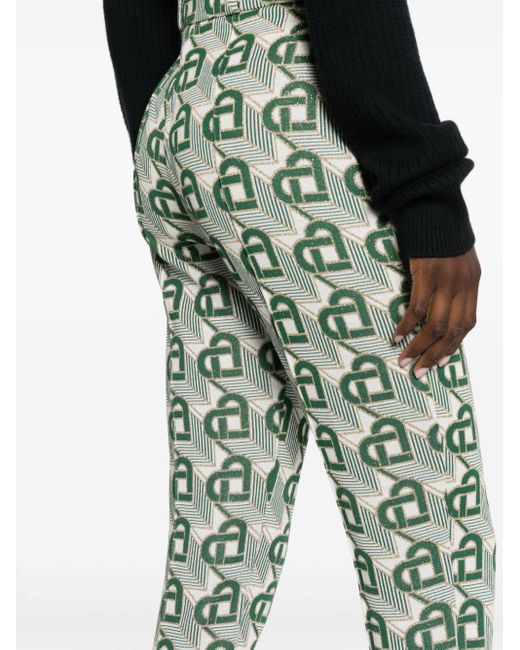 Casablancabrand Green Heart Monogram Tailored leggings