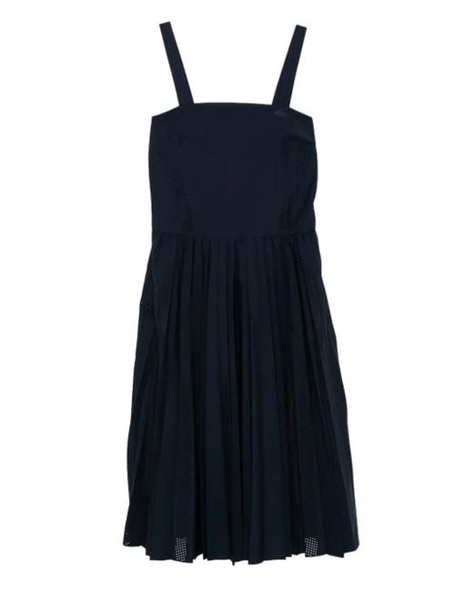 Lacoste Blue Pleated Dress