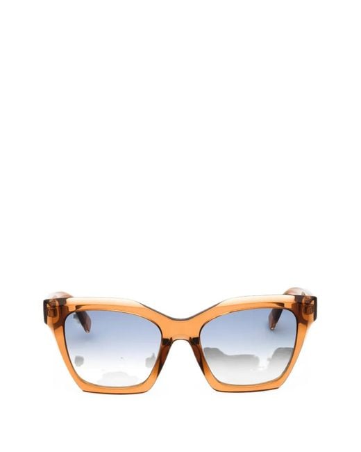 Furla Blue Cat-Eye Frame Sunglasses