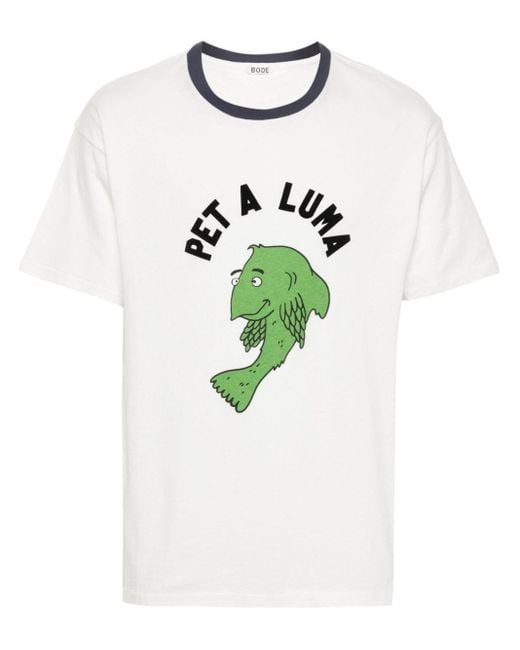 Bode Blue Pet A Luma T-shirt for men