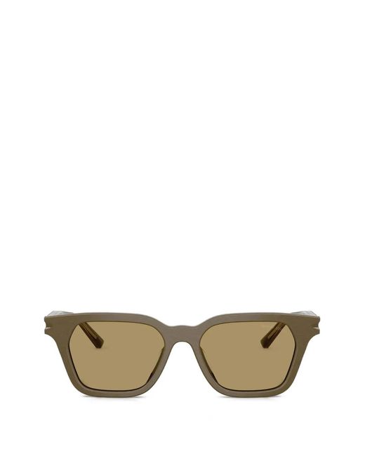 Giorgio Armani Green Square-Frame Sunglasses