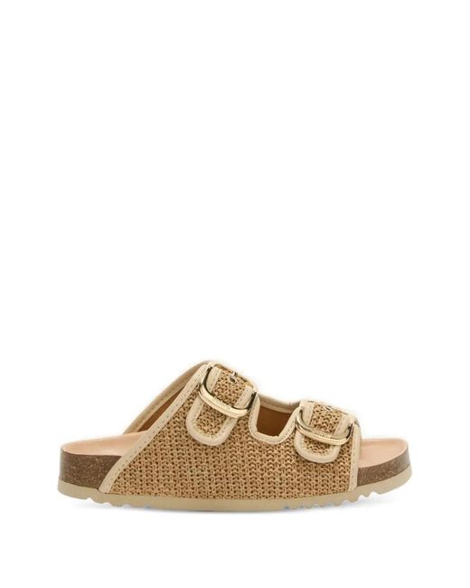 Scholl Natural Noelle Buckle-Fastening Sandals
