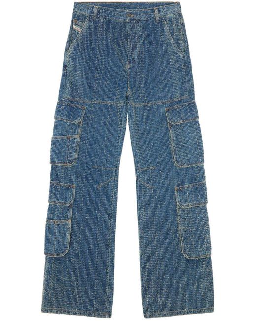 Jeans dritti D-Sire 1996 di DIESEL in Blue