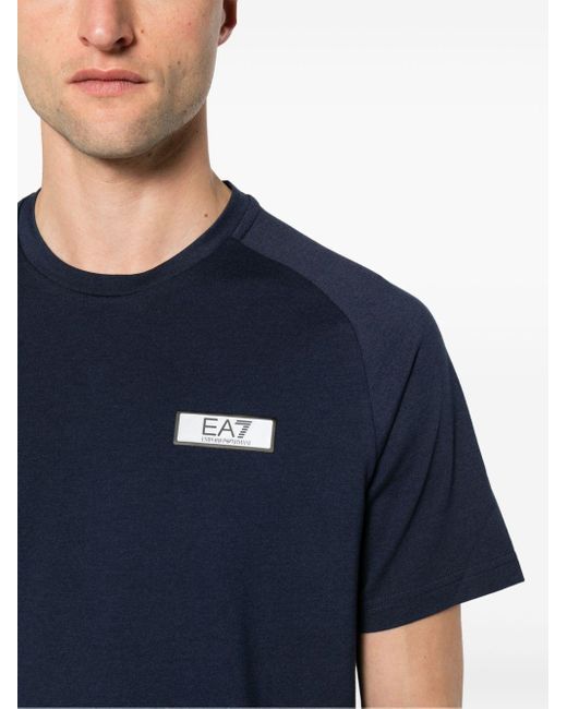 EA7 Blue Dynamic Athlete T-shirt for men