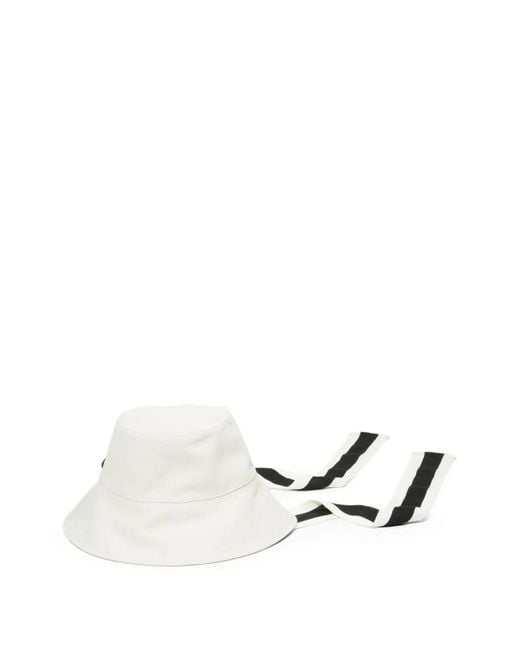 Osklen White Ribbon Bucket Hat