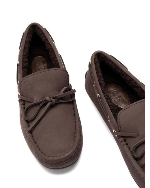 Tod's Brown Flat Shoes