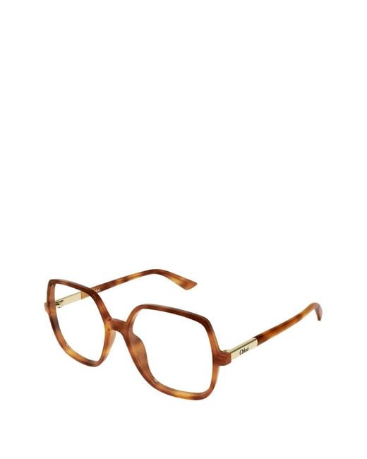 Chloé Brown Lunettes De Vue À Détail De Logo