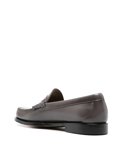 G.H. Bass & Co. Men’s “Weejuns” Gray Suede Penny Loafers G.H. Bass & Co. Grey Weejuns Leather Penny Loafers G.H. Bass  main image 2
