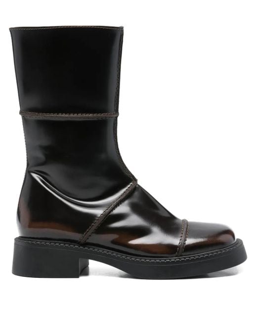 Miista Black 40Mm Dahlia Zip Boots