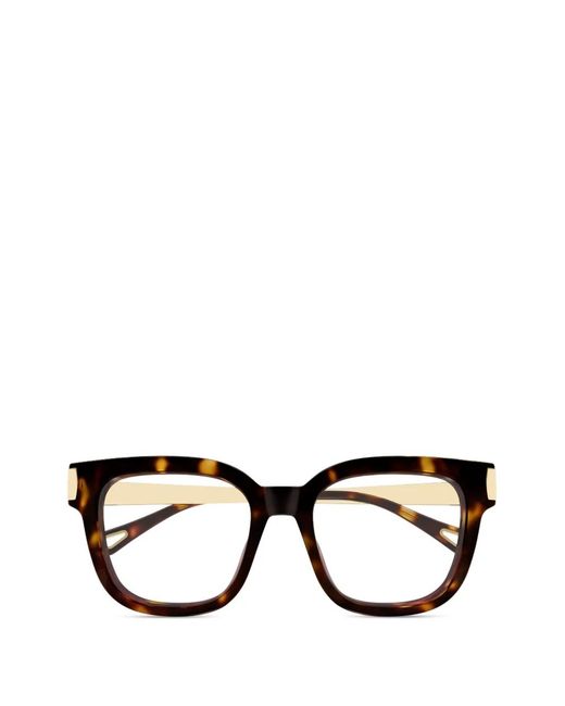 Chloé Black Brille Mit Eckigem Gestell