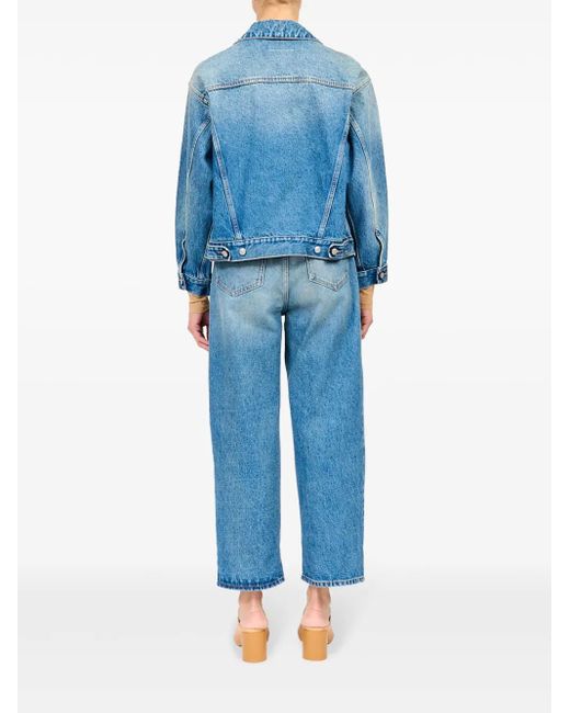 MM6 by Maison Margiela Blue Single-Stitch Denim Jacket
