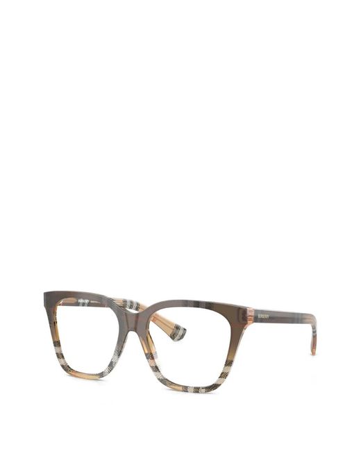 Burberry Brown Check-Pattern Glasses