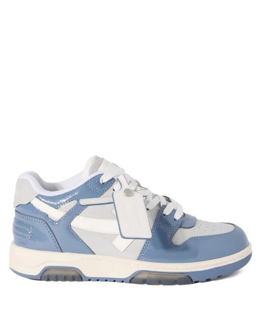Off-White c/o Virgil Abloh Lakleren Sneakers Met Pijldetail in het Blue