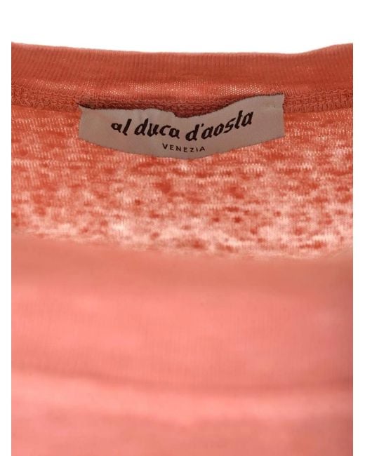 Al Duca D'aosta Pink Crew-Neck T-Shirt for men