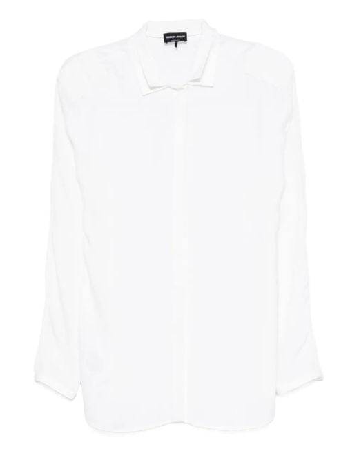 Giorgio Armani ロングスリーブ シャツ White