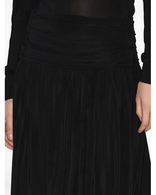 Isabel Marant Midi-Plooirok in het Black