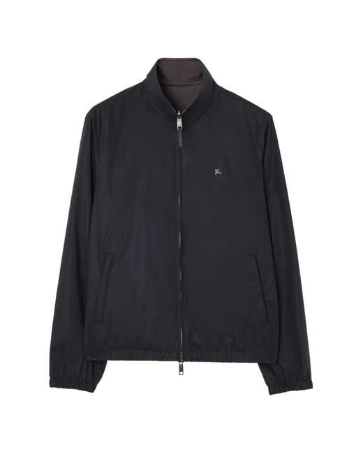 Burberry Blue Reversible Cotton Harrington Jacket for men