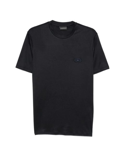 Emporio Armani Black Logo T-Shirt for men