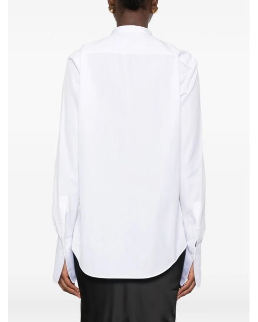 Fendi Blouse Met Knopen in het White