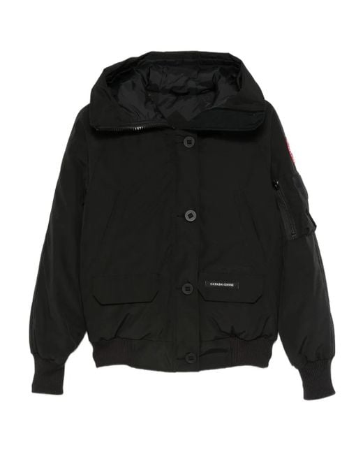 Canada Goose Black Hooded Puffer Jacket