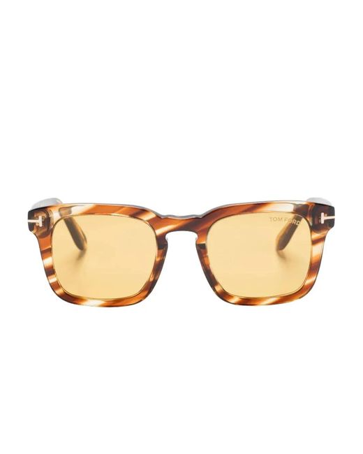 Tom Ford Natural Square-Frame Sunglasses