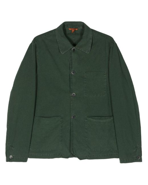 Barena Green Visal Cotton Shirt Jacket for men