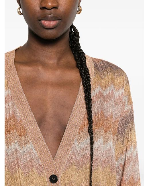 Missoni Natural Zigzag Button Cardigan