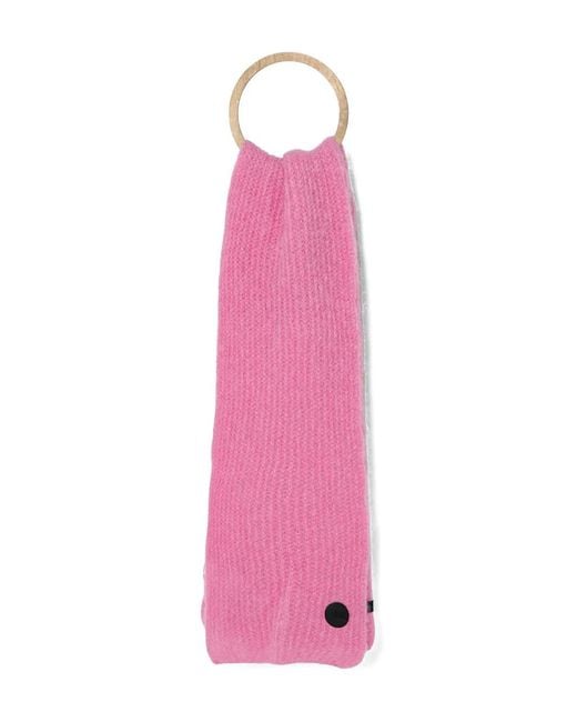MMC Studio Pink Logo-Motif Scarf