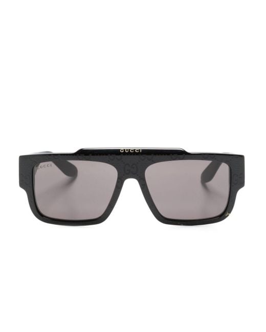 Gafas de sol GG Supreme con montura cuadrada Gucci de color Gray