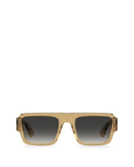 Moschino Gray Square-Frame Sunglasses